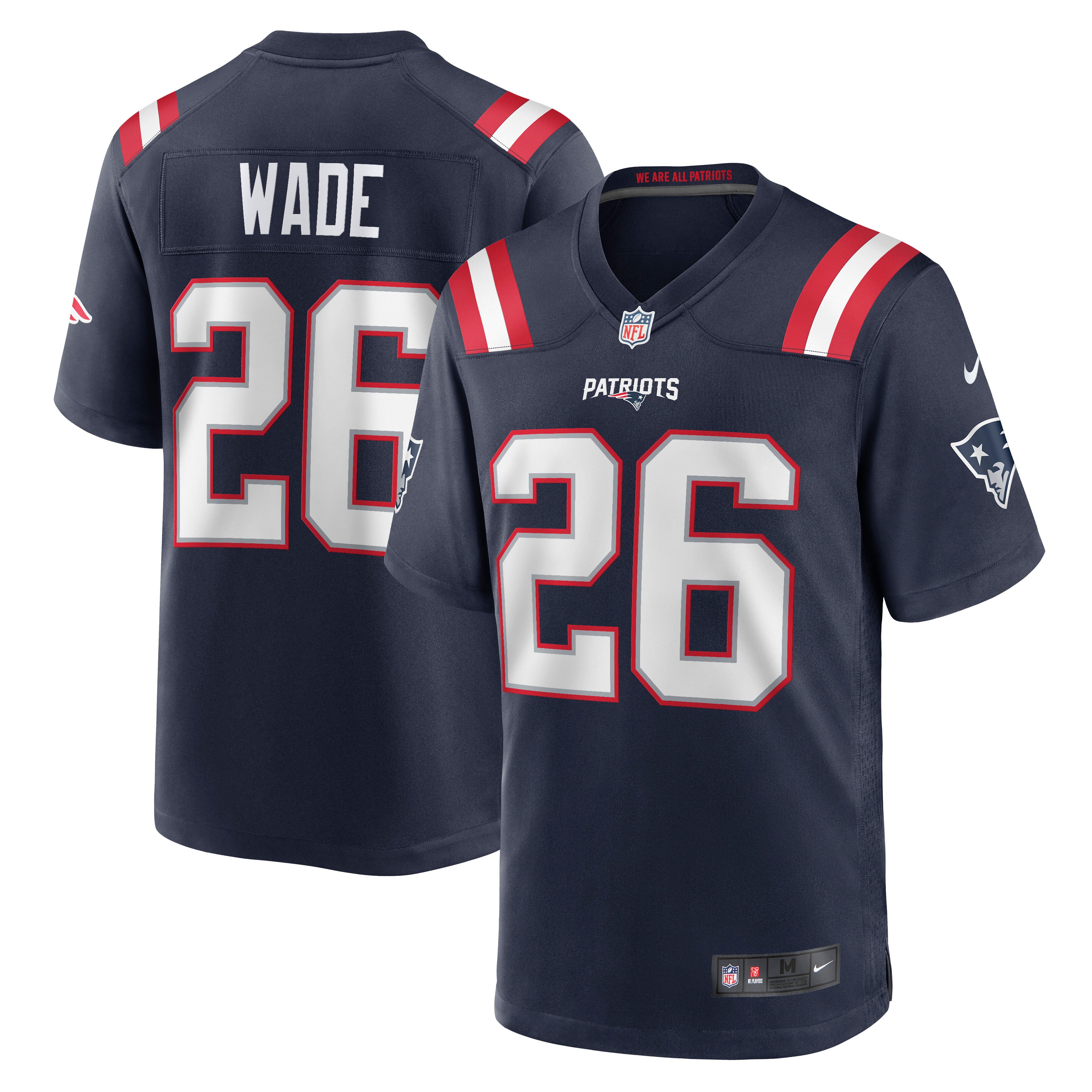 Shaun Wade New England Patriots Nike Game Jersey   Navy