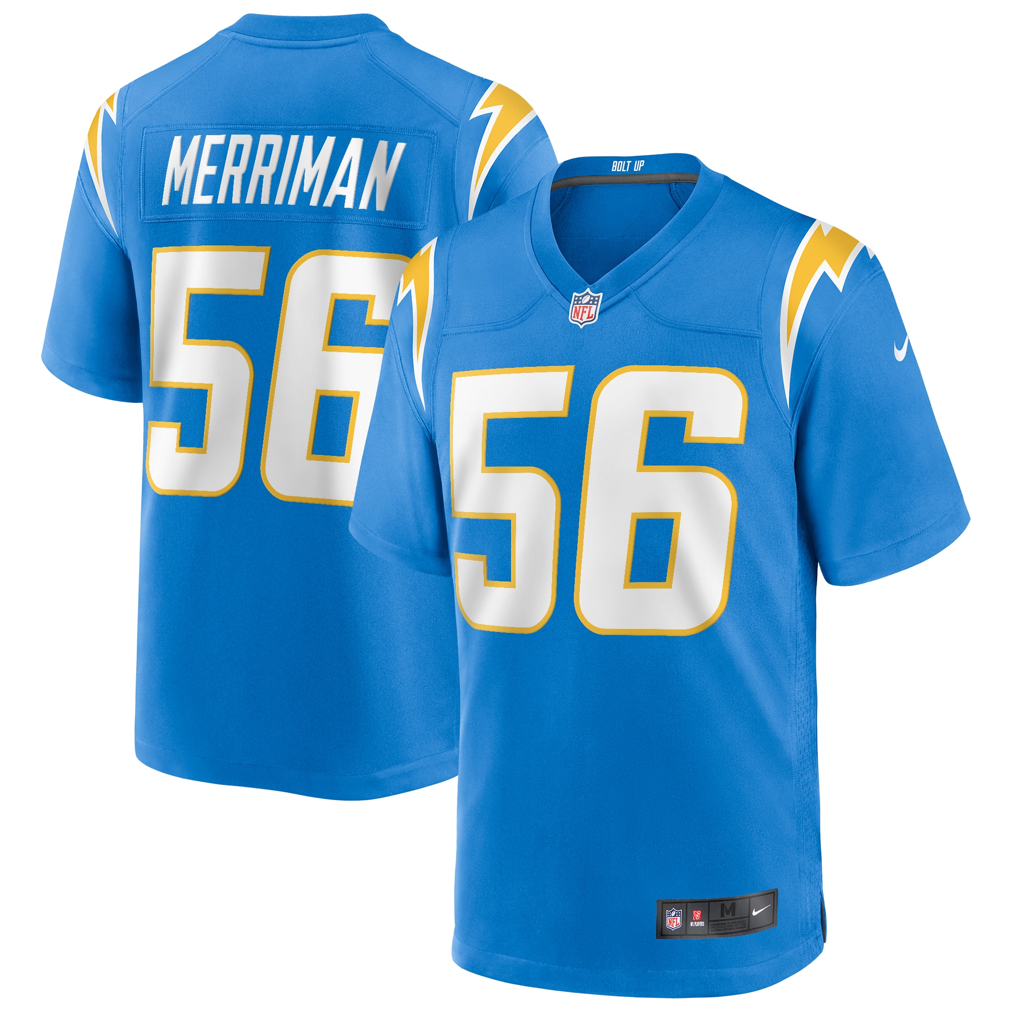 Shawne Merriman Los Angeles Chargers Nike Game Retired Player Jersey   Powder Blue