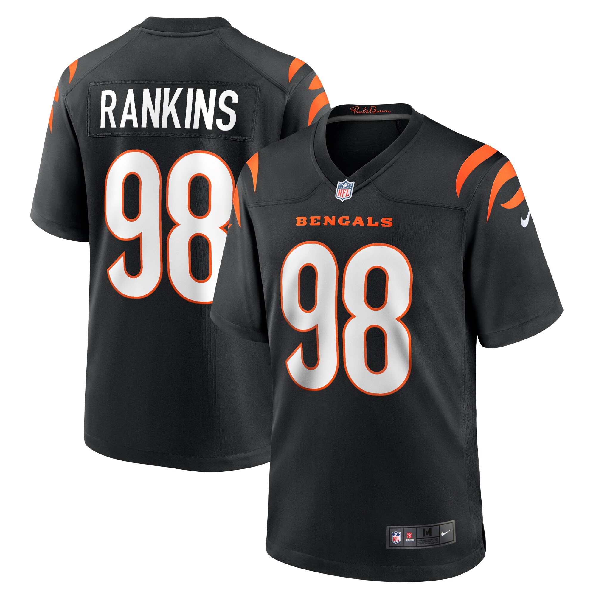 Sheldon Rankins Cincinnati Bengals Nike Game Jersey   Black