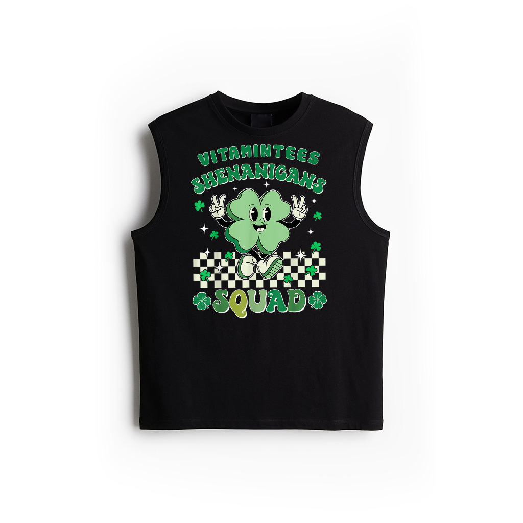 Shenanigans Squad St Patrick's Day Smile Green Proud Irish Tank Top