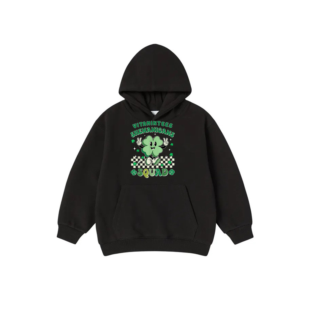 Shenanigans Squad St Patrick's Day Smile Green Proud Irish Hoodie