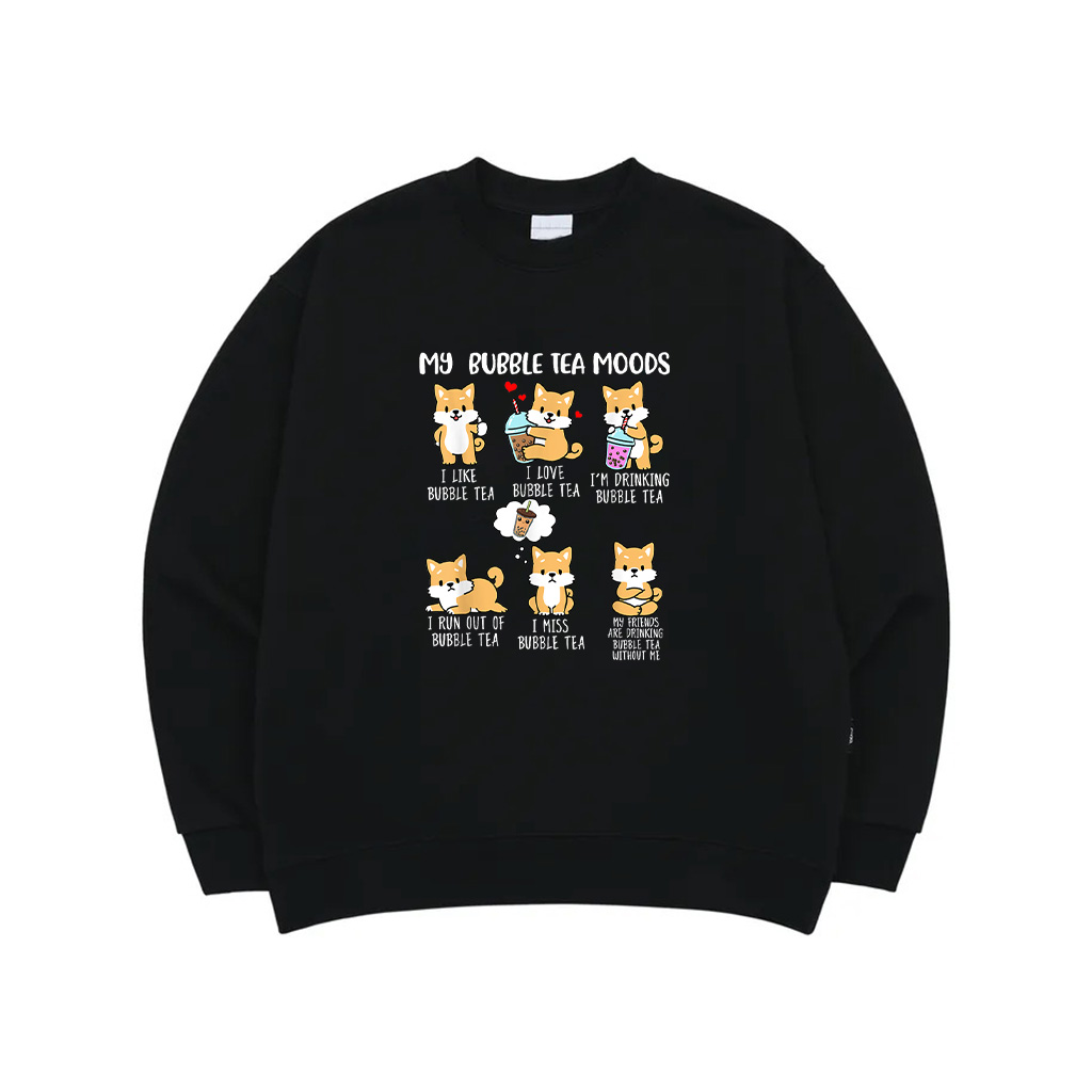 Shiba Inu Bubble Boba Tea Dog Bubble Sweatshirt