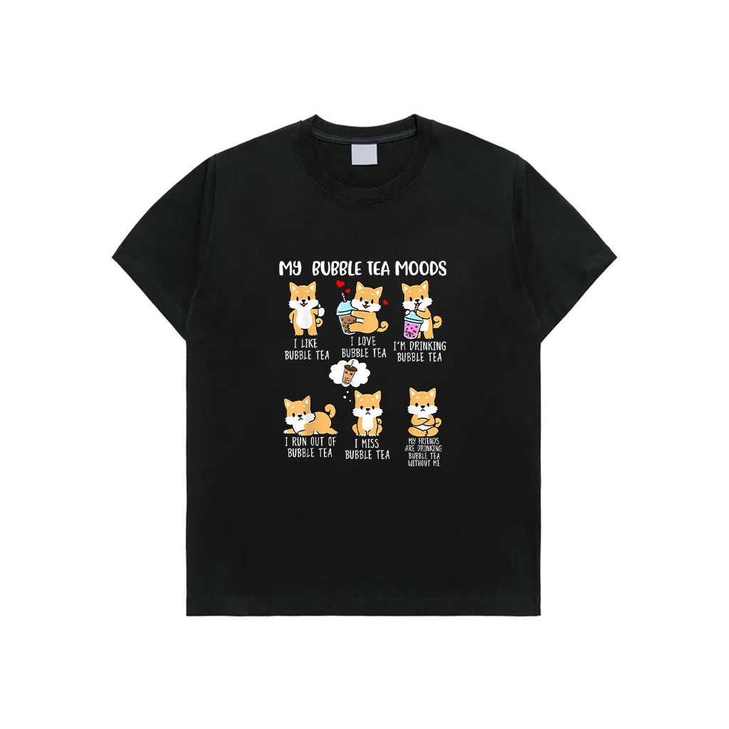 Shiba Inu Bubble Boba Tea Dog Bubble T-Shirt