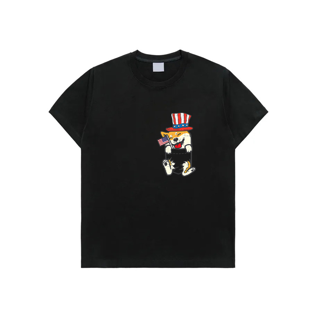Shiba Inu Doge Akita American USA 4Th Of July Fourth Dog T-Shirt