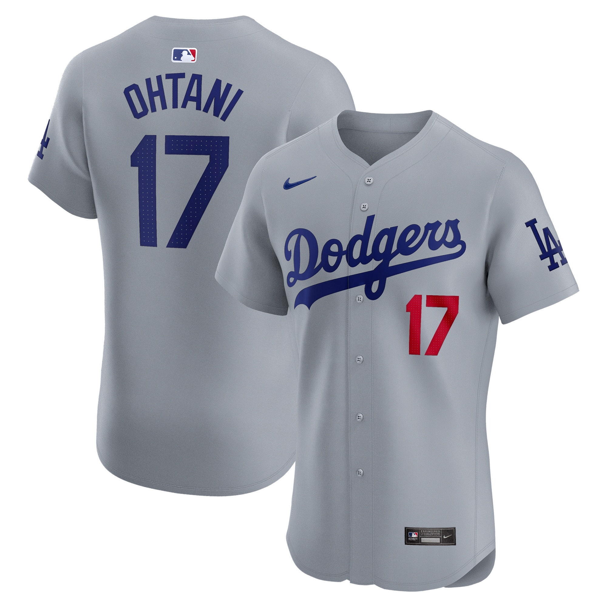 Shohei Ohtani Los Angeles Dodgers Nike Alternate Elite Jersey - Gray