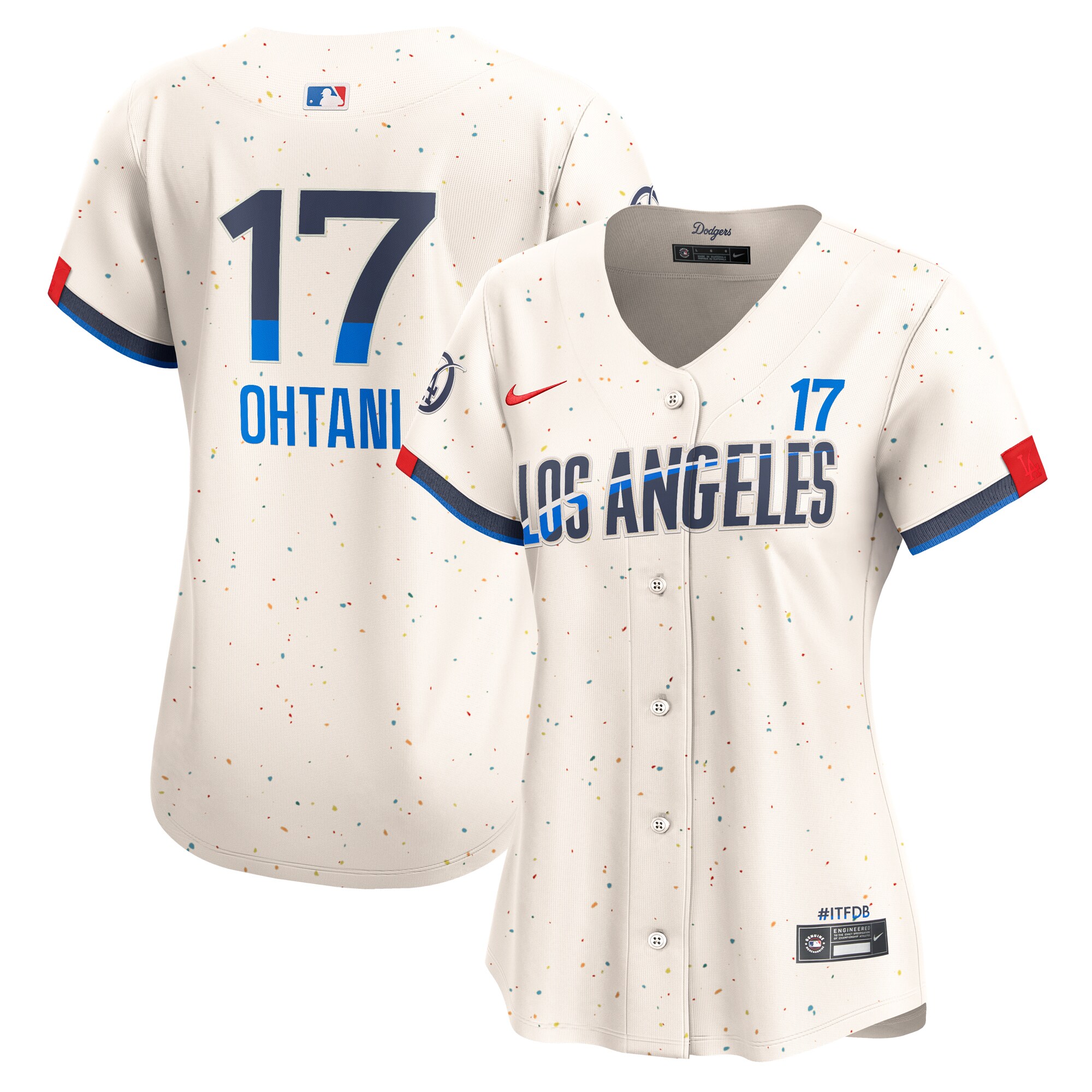 Shohei Ohtani Los Angeles Dodgers Nike Womens 2024 City Connect Limited Player Jersey - Cream