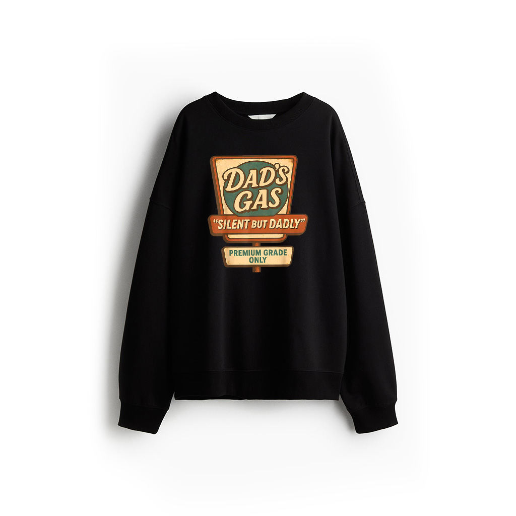 Silent But Dadly Funny Father's Day Fart Dad Farting Vintage Sweatshirt
