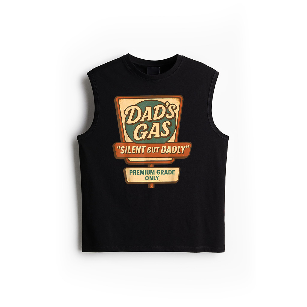 Silent But Dadly Funny Father's Day Fart Dad Farting Vintage Tank Top