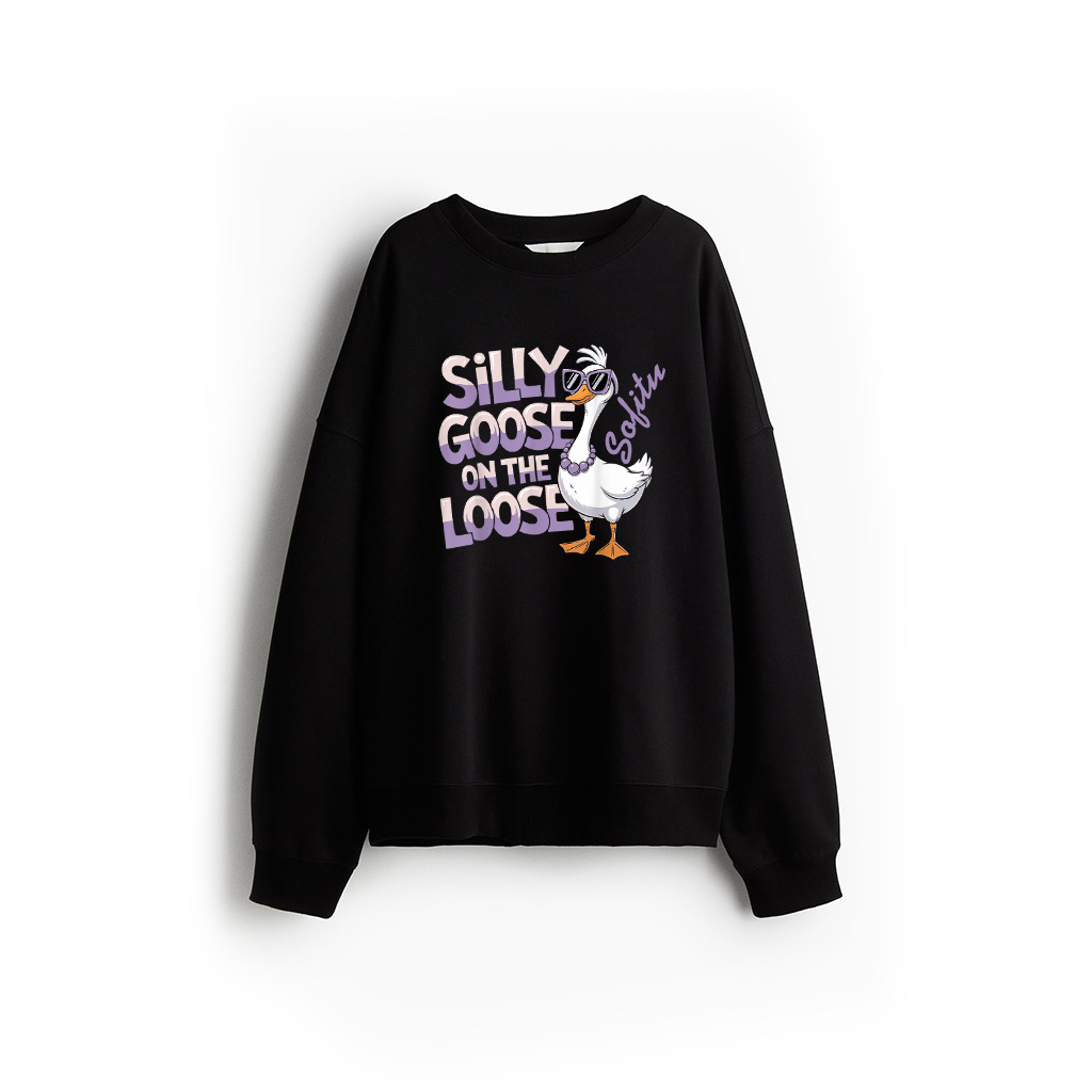 Silly Goose Shirt On The Loose Retro Vintage Sweatshirt