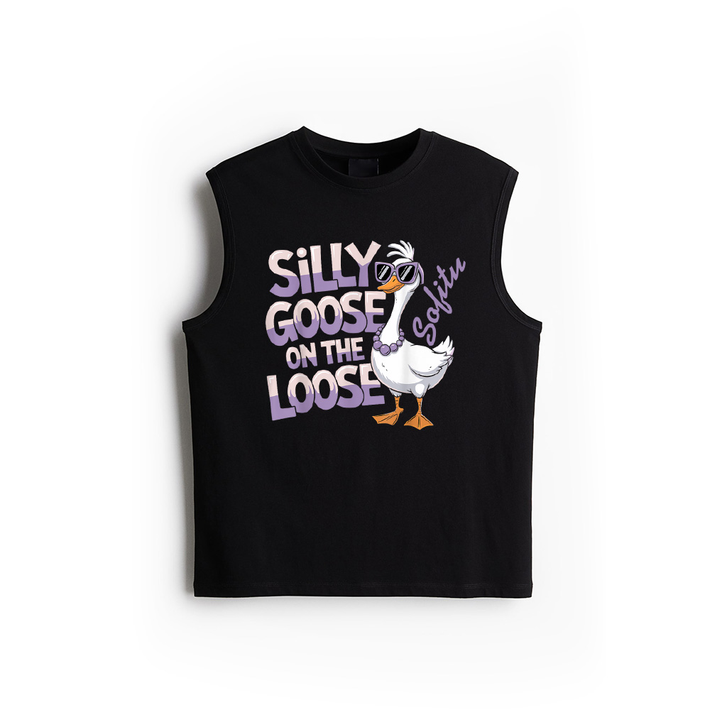 Silly Goose Shirt On The Loose Retro Vintage Tank Top