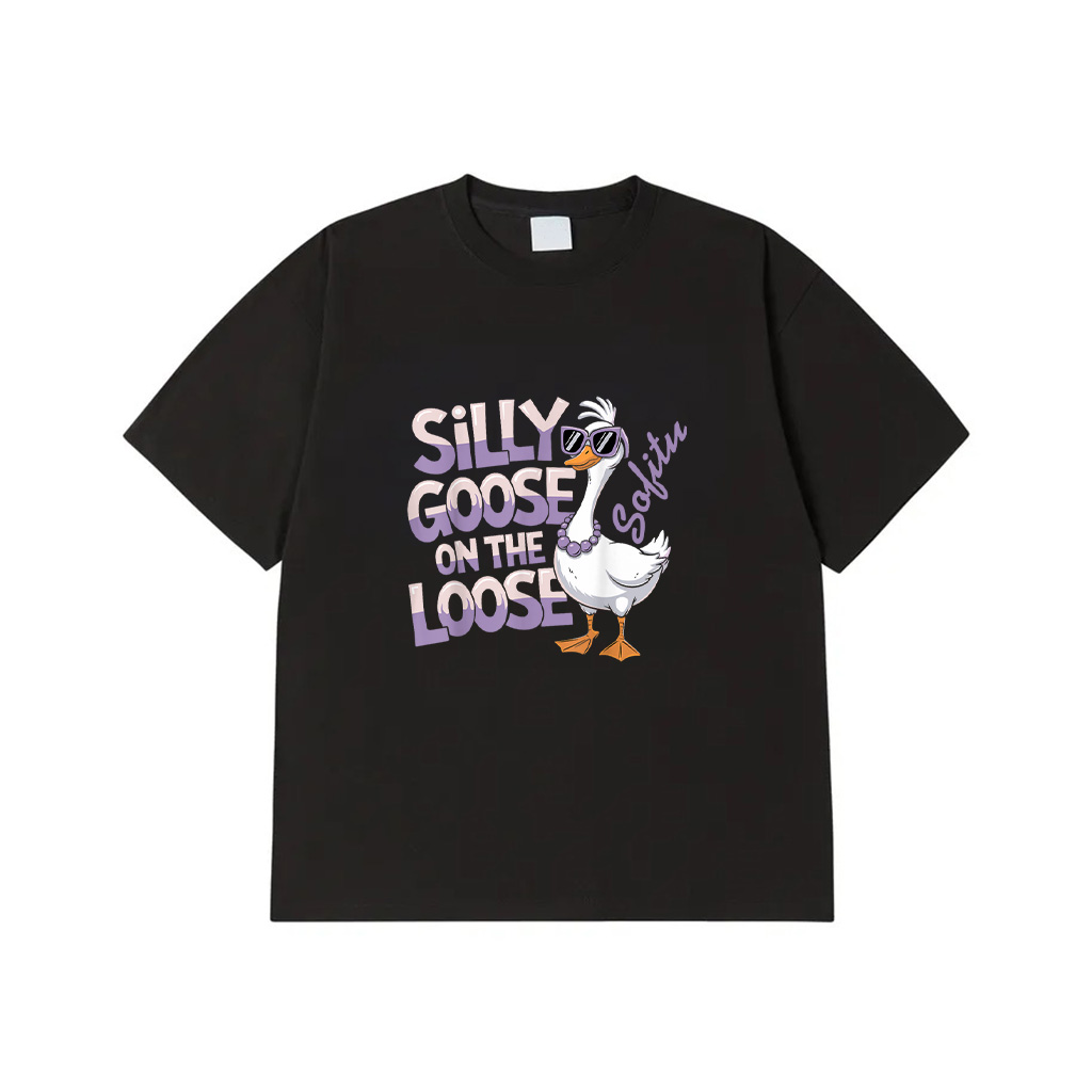 Silly Goose Shirt On The Loose Retro Vintage T-Shirt