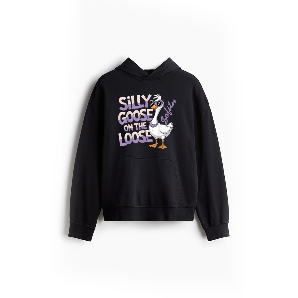 Silly Goose Shirt On The Loose Retro Vintage Hoodie
