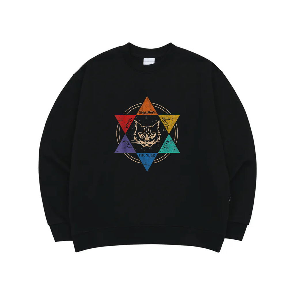 Six Triangle Cat Sweatshirt
