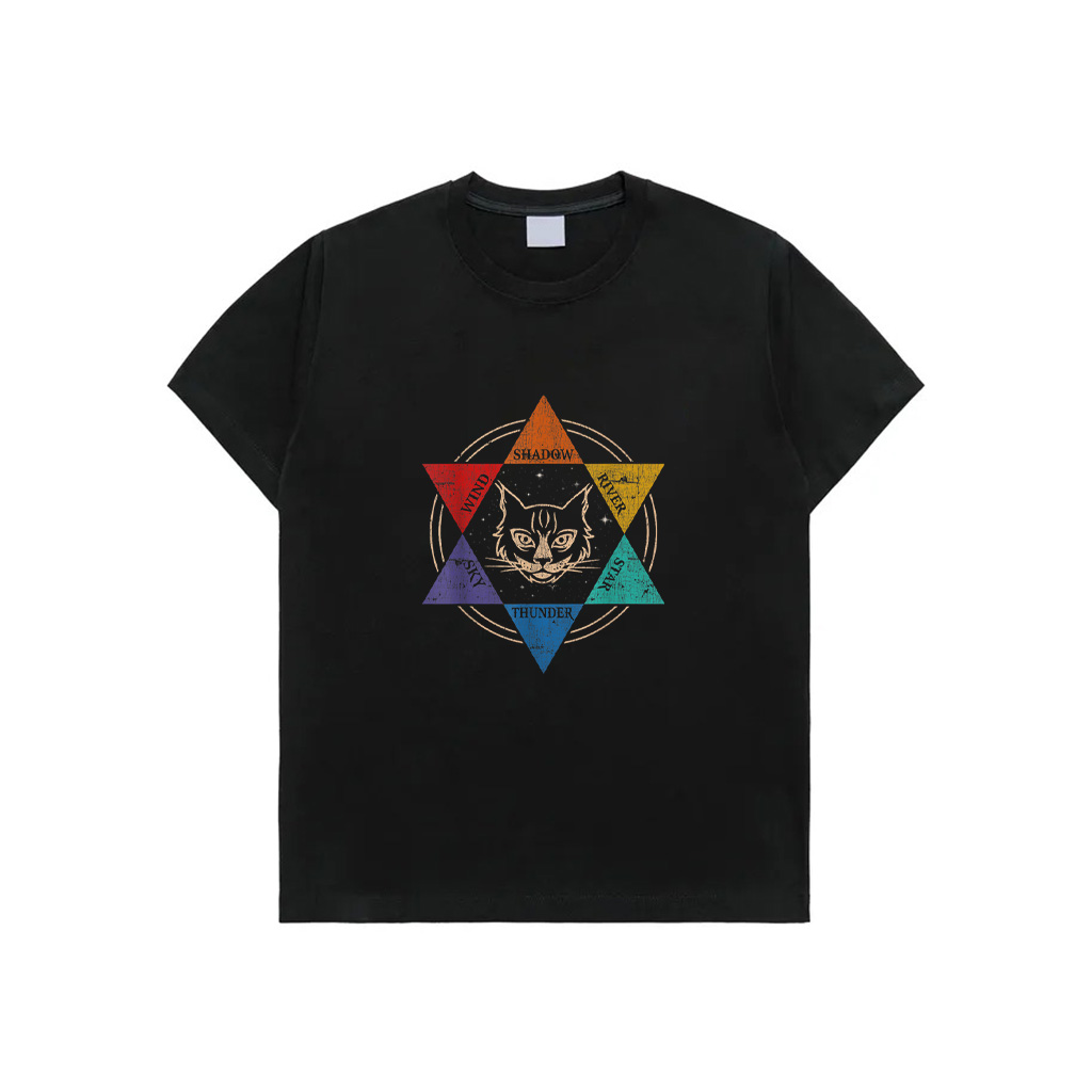 Six Triangle Cat T-Shirt