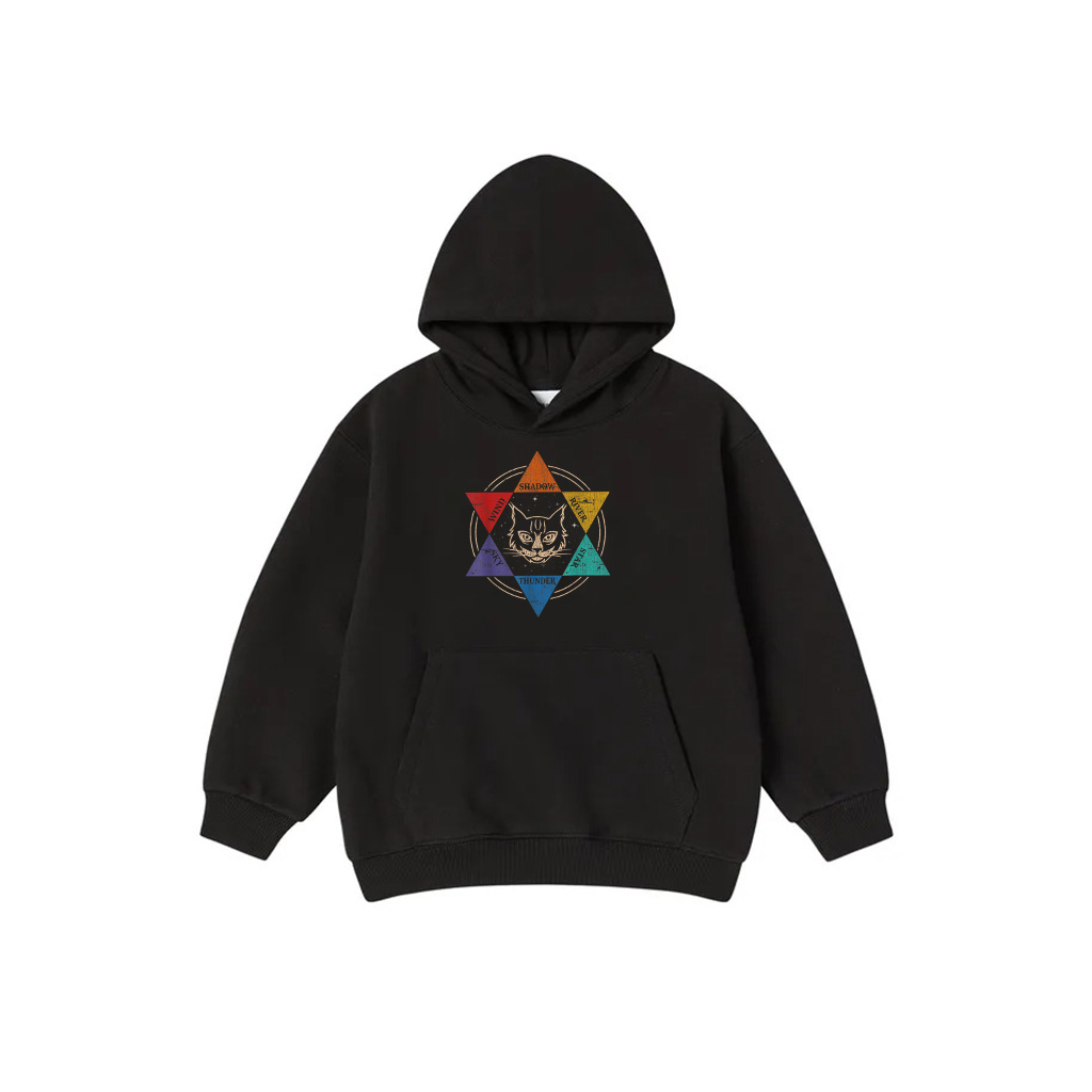 Six Triangle Cat Hoodie