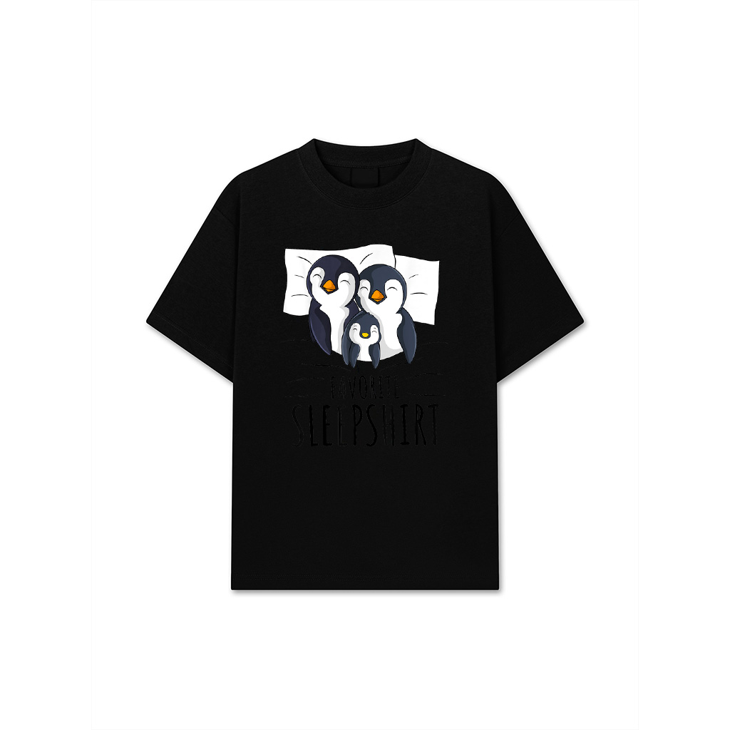 Sleeping Penguin Pyjamas Penguin Lover Favorite Sleepshirt T-Shirt