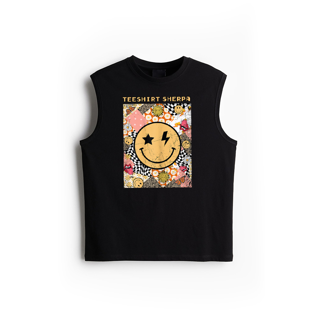 Smile Retro And Trendy Graphic Vintage Smile Tank Top