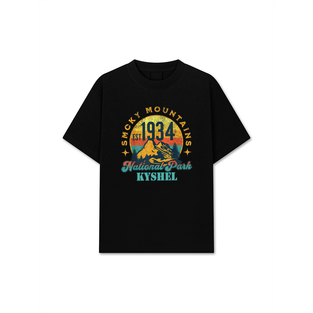 Smoky Mountains Nature Mountains Hiking Outdoors Vintage T-Shirt