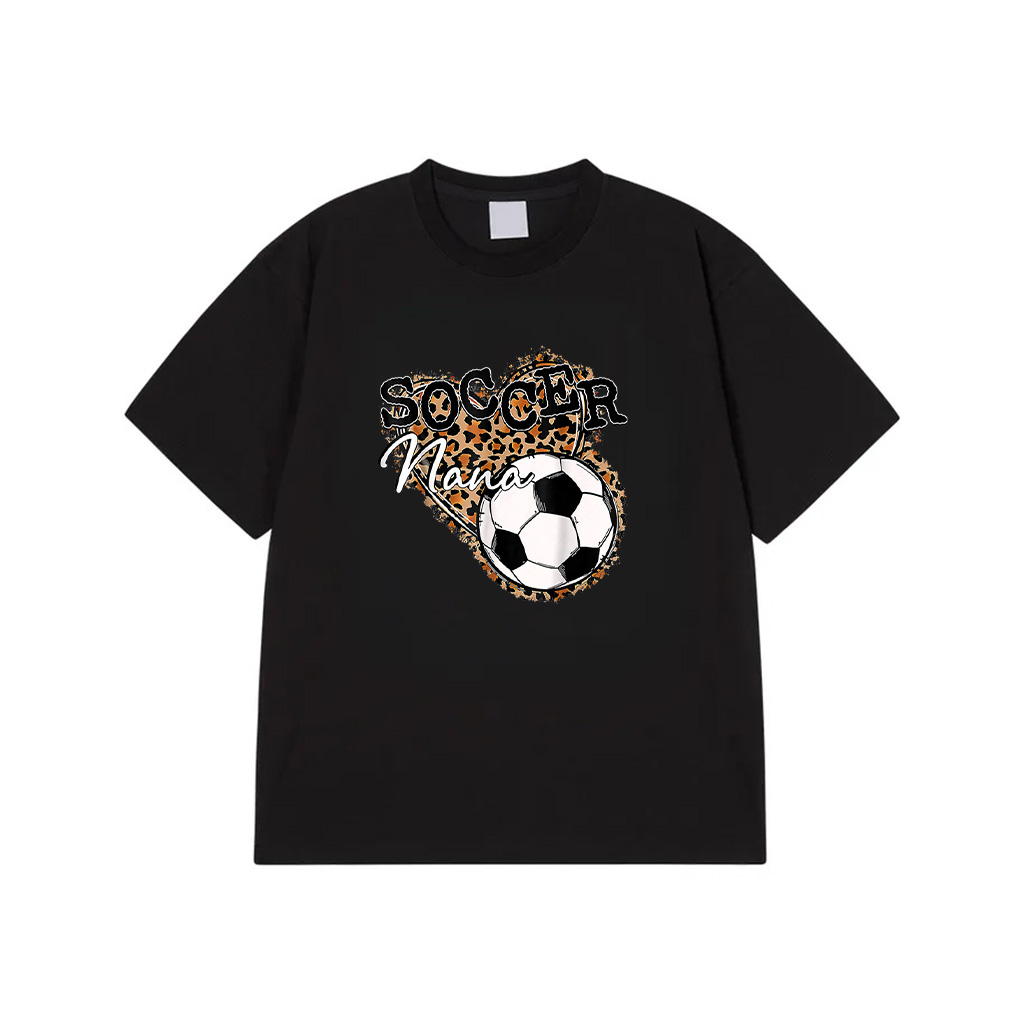 Soccer Nana Leopard Mother's Day T-Shirt