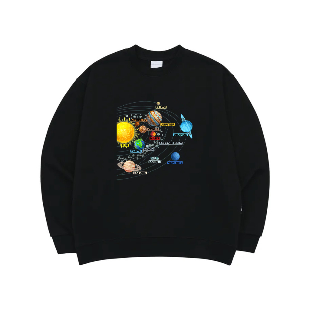 Solar System Planets Astronomy Space Science Girls Boys Sweatshirt