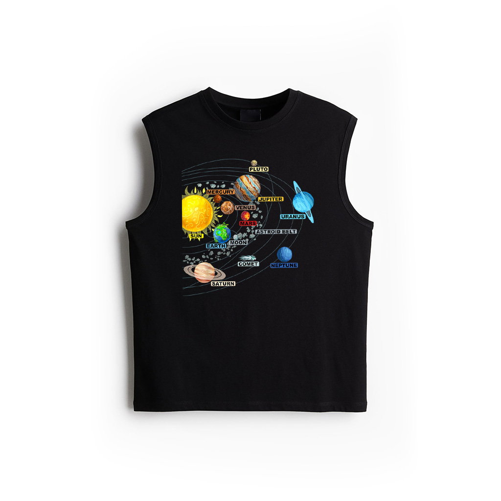 Solar System Planets Astronomy Space Science Girls Boys Tank Top