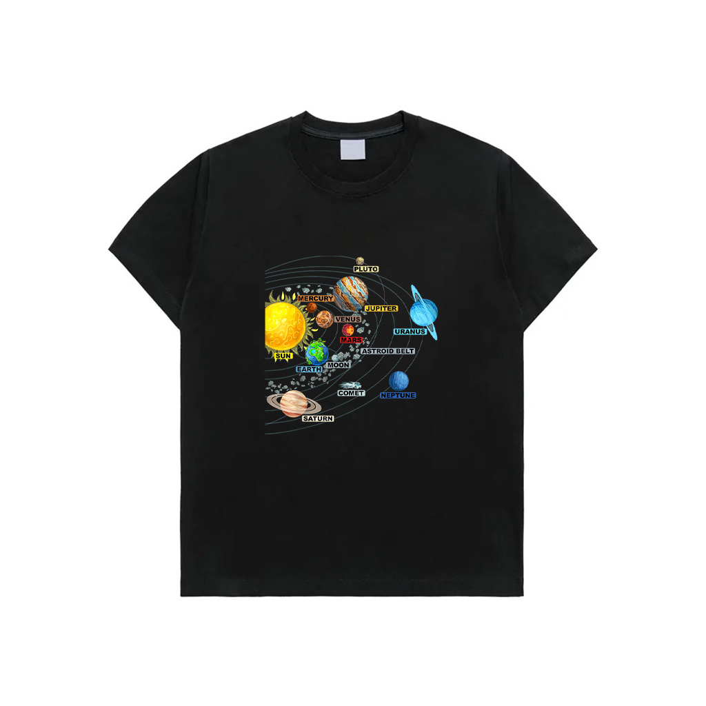 Solar System Planets Astronomy Space Science Girls Boys T-Shirt