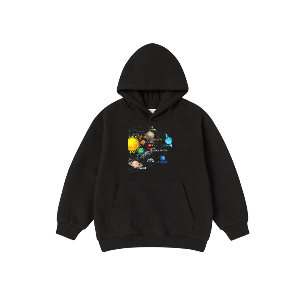 Solar System Planets Astronomy Space Science Girls Boys Hoodie