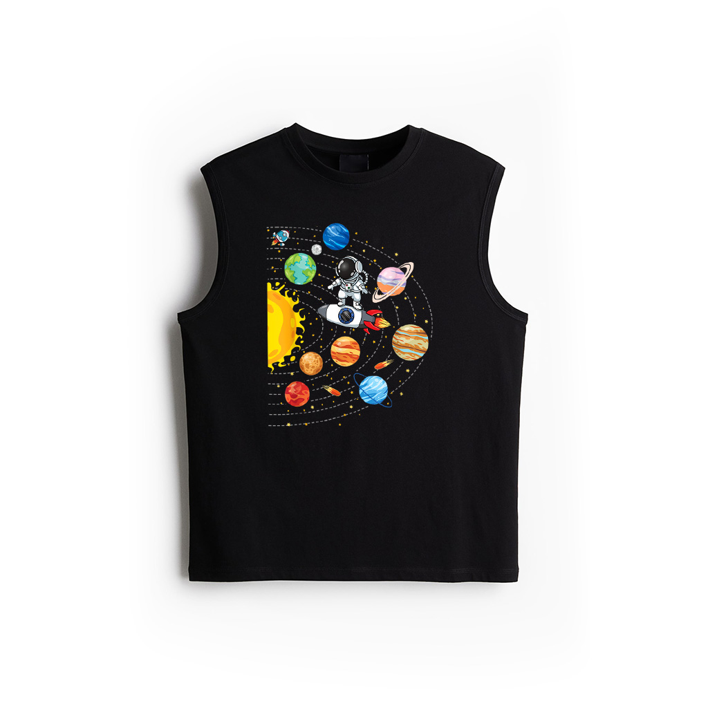 Solar System Planets Science Space Astronaut Universe Galaxy Tank Top