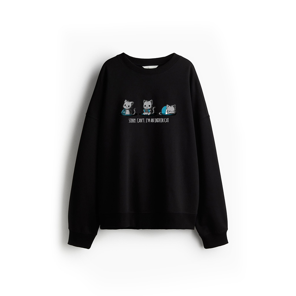 Sorry I Can't I'm An Indoor Cat Kitty Lover Sweatshirt