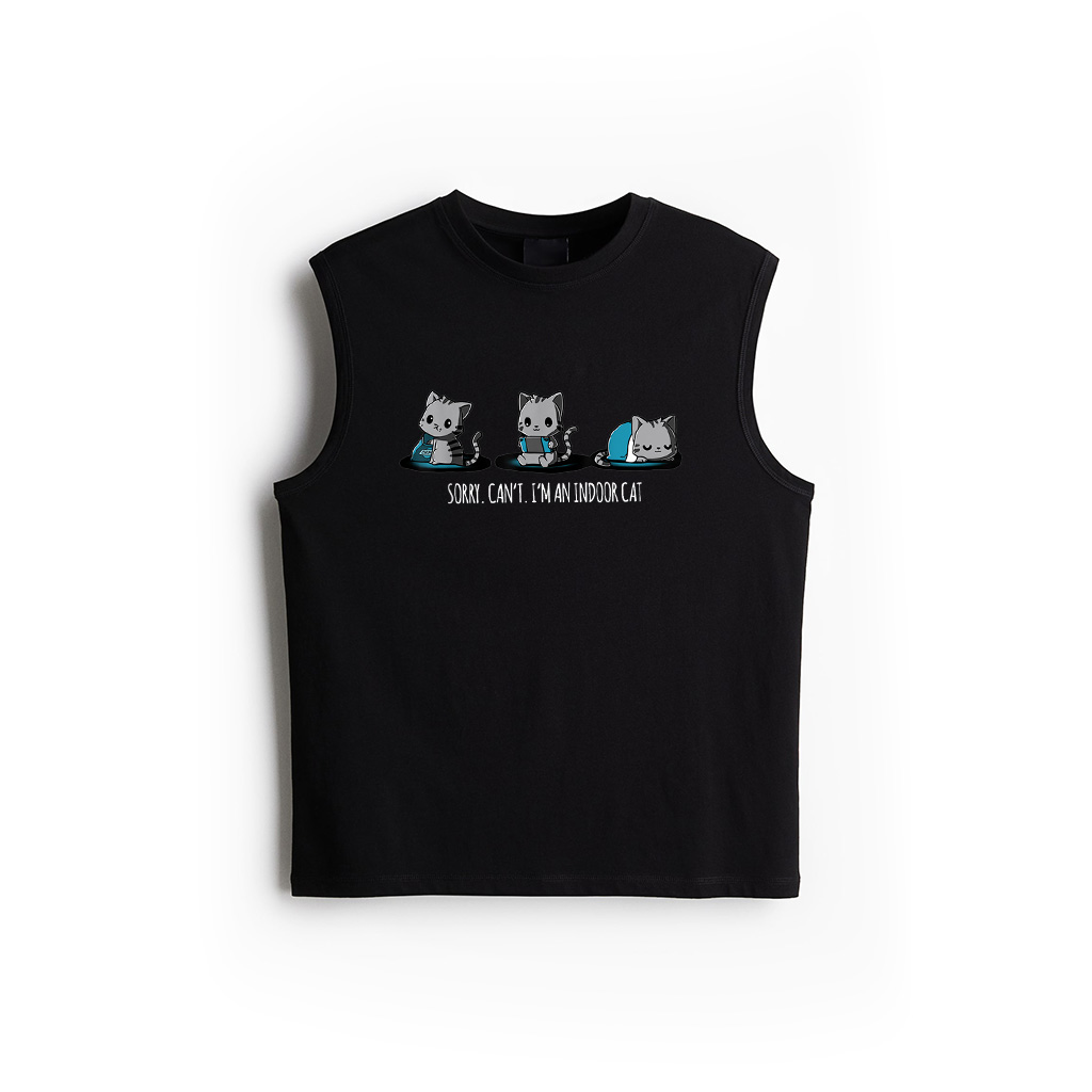 Sorry I Can't I'm An Indoor Cat Kitty Lover Tank Top