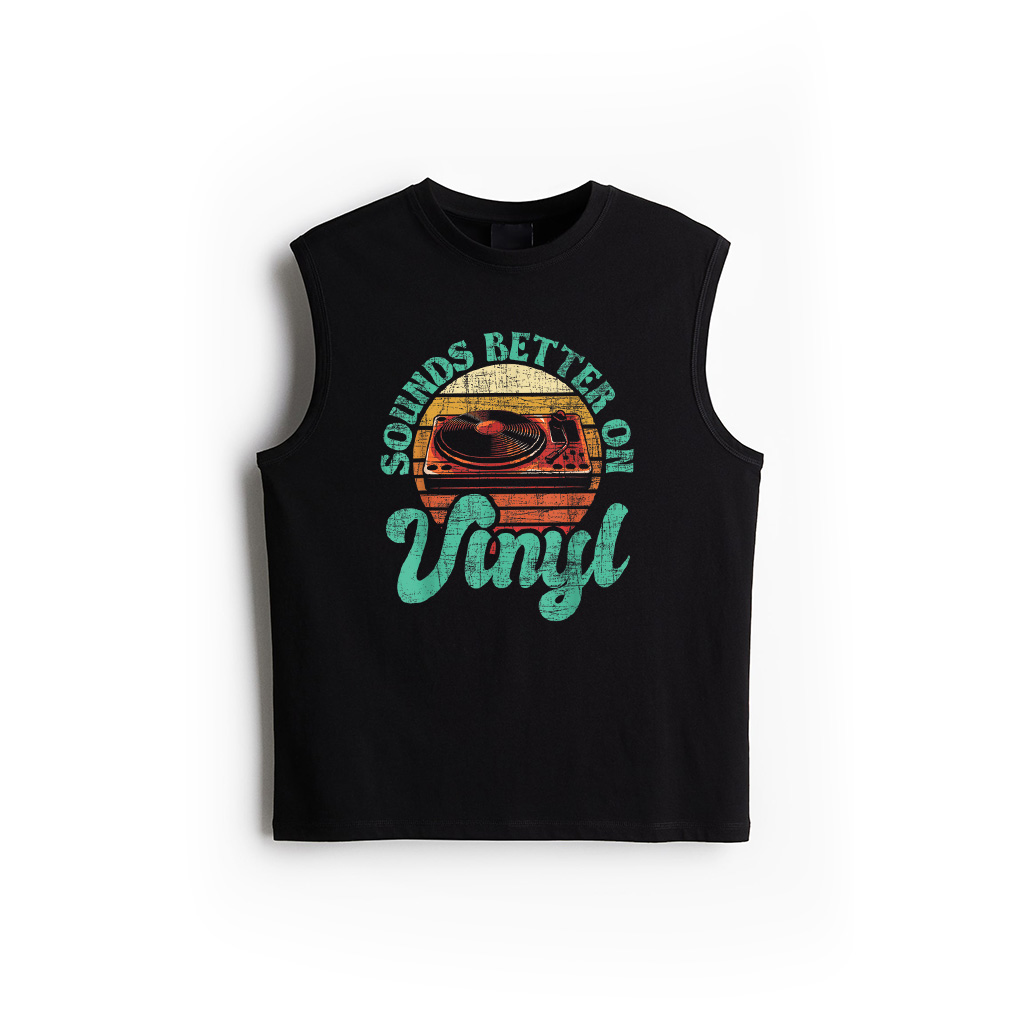 Sounds Better On Vinyl Music Lover Disc Records Collector Tank Top