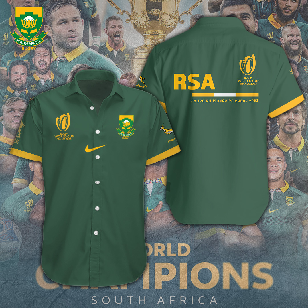 South Africa National Rugby Union Team Springboks Rugby World Cup Hawaiian Shirt Gifts For Fans
