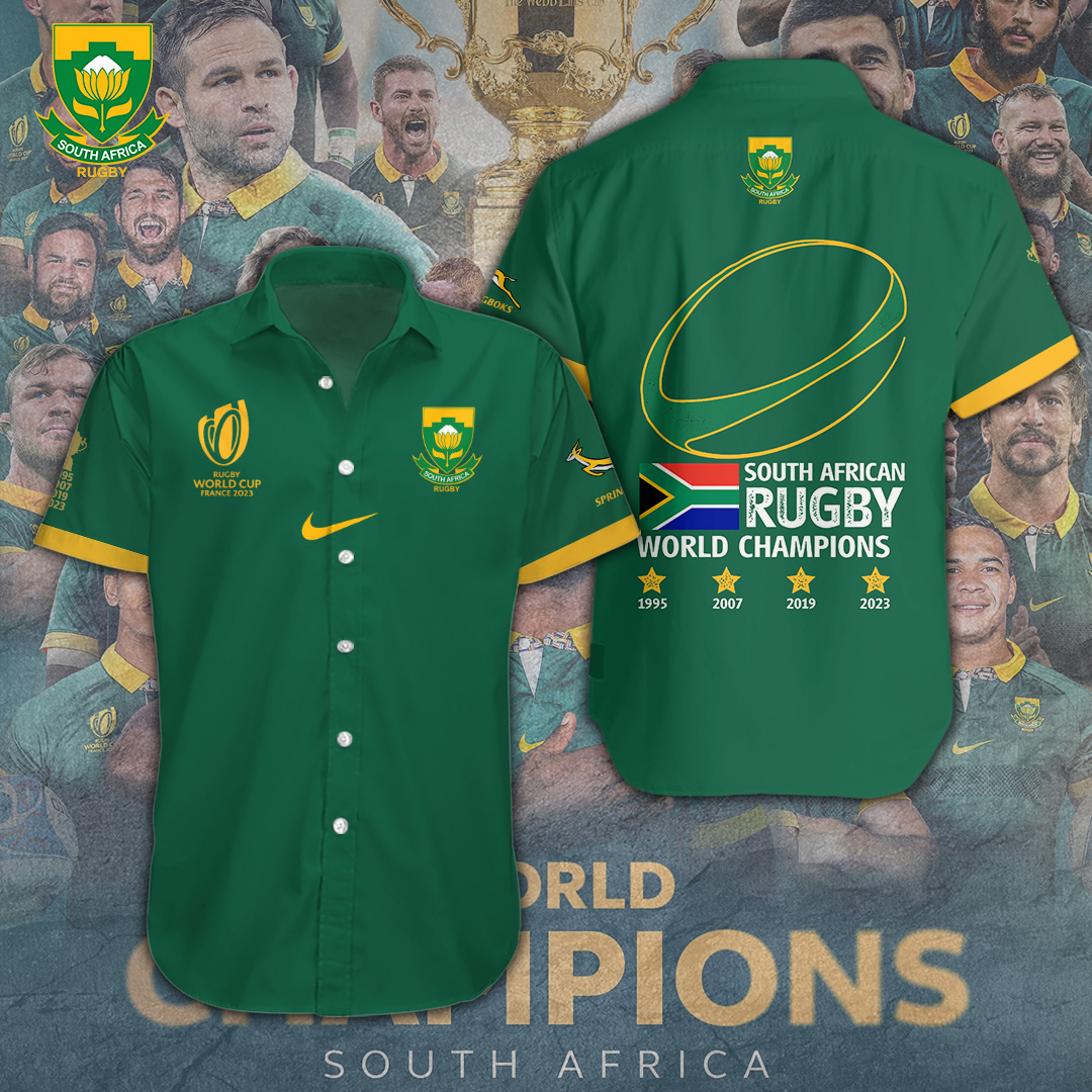 South Africa National Rugby Union Team Springboks Rugby World Cup Hawaiian Shirt Gifts For Fans