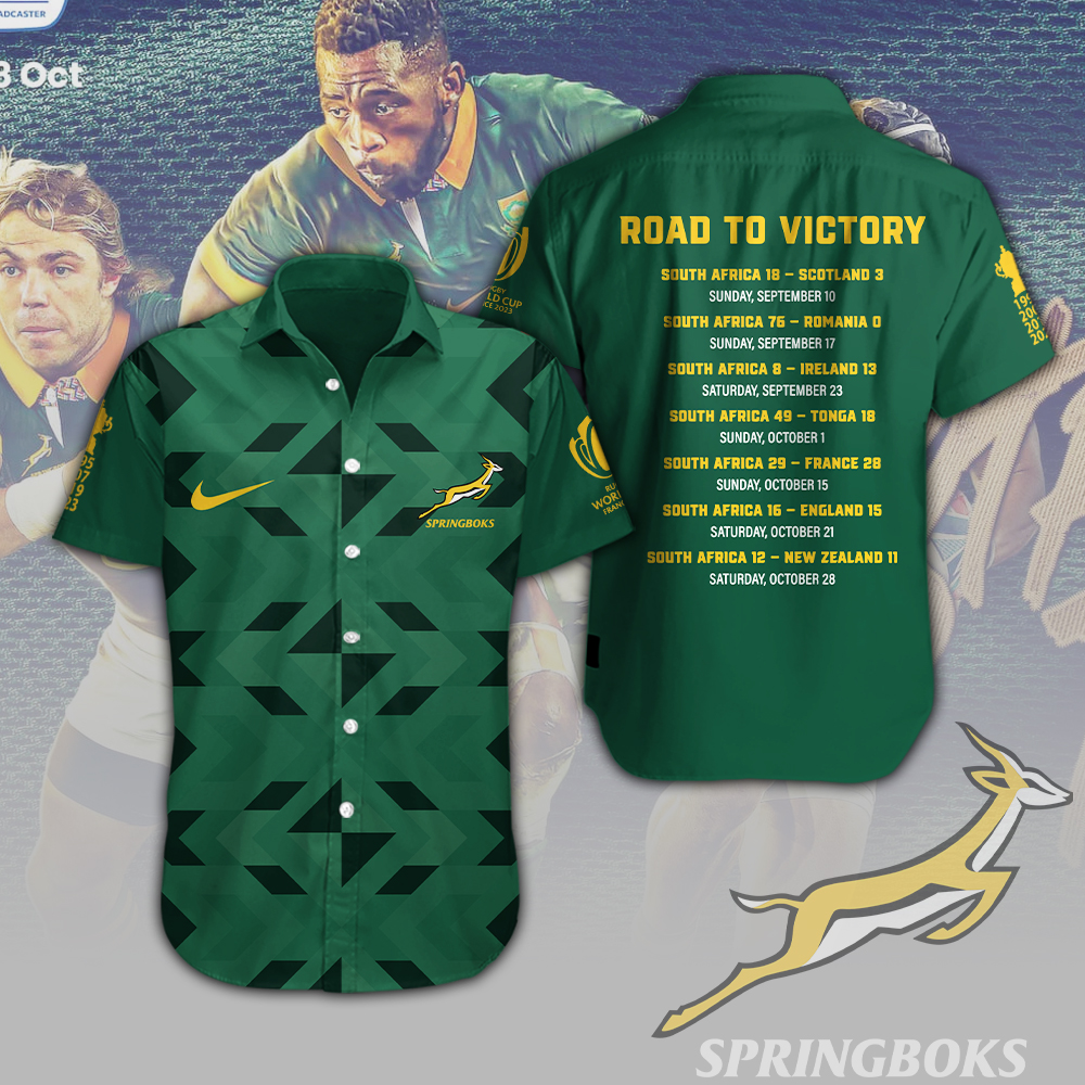 South Africa National Rugby Union Team Springboks Rugby World Cup Hawaiian Shirt Gifts For Fans