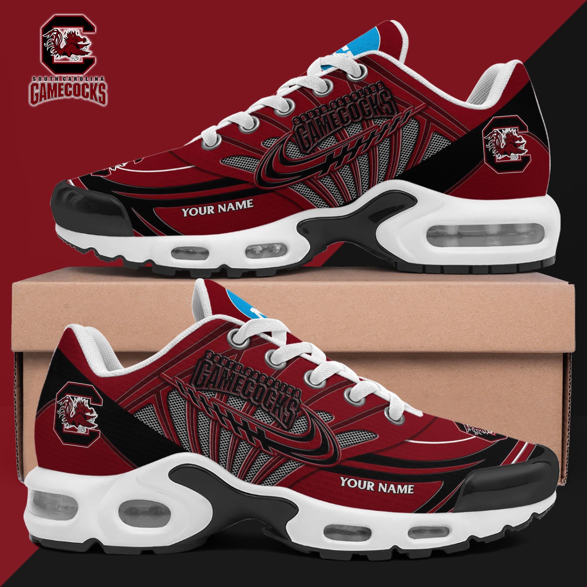 South Carolina Gamecocks TN Shoes 2025 Version Custom Your Name, Shoes For Sport Fans, Gift For Fans