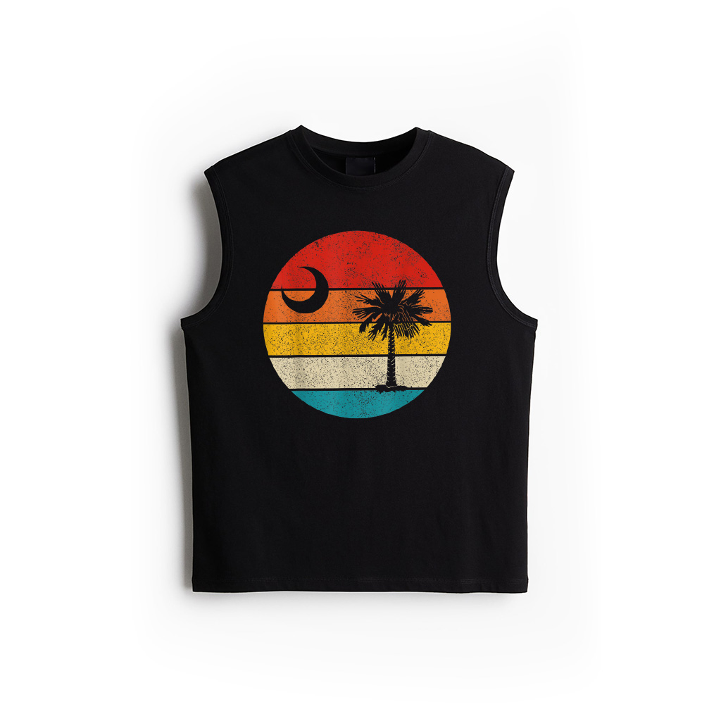 South Carolina Vintage State Flag Palmetto Moon SC Pride Tank Top