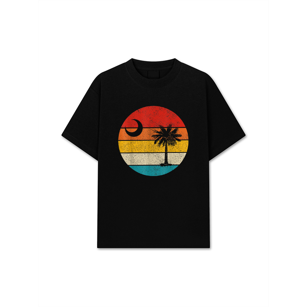 South Carolina Vintage State Flag Palmetto Moon SC Pride T-Shirt
