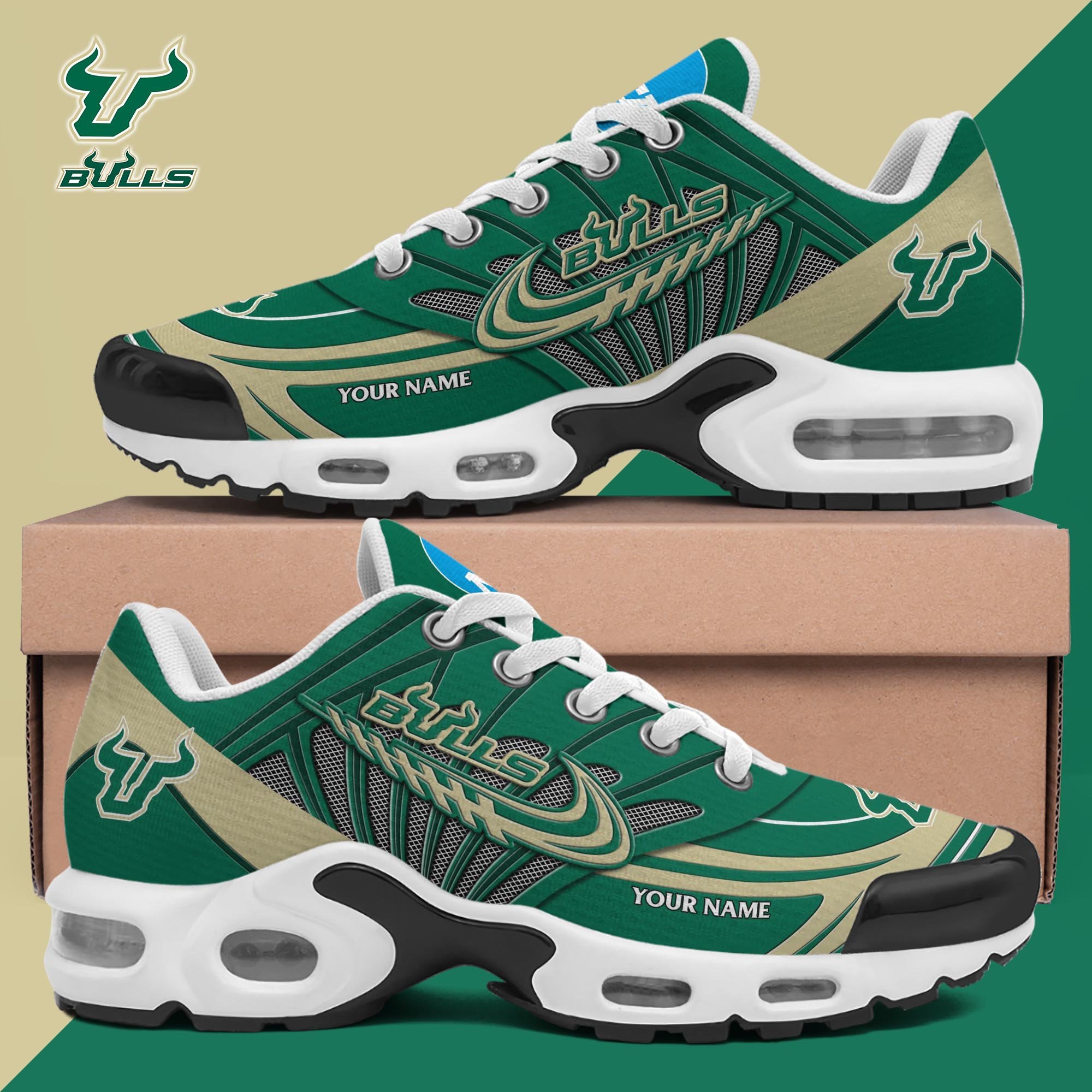 South Florida Bulls TN Shoes 2025 Version Custom Your Name, Shoes For Sport Fans, Gift For Fans