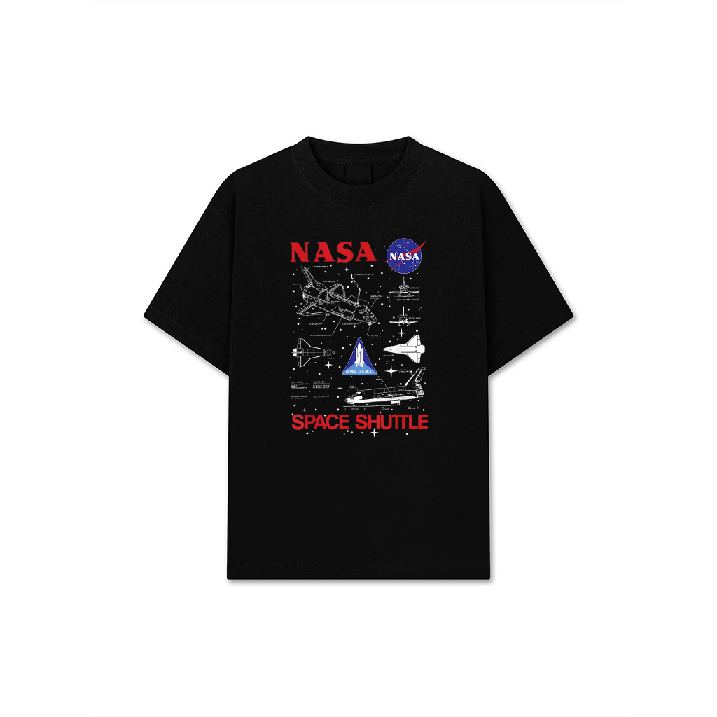 Space Shuttle Schematic Blue Print T-Shirt