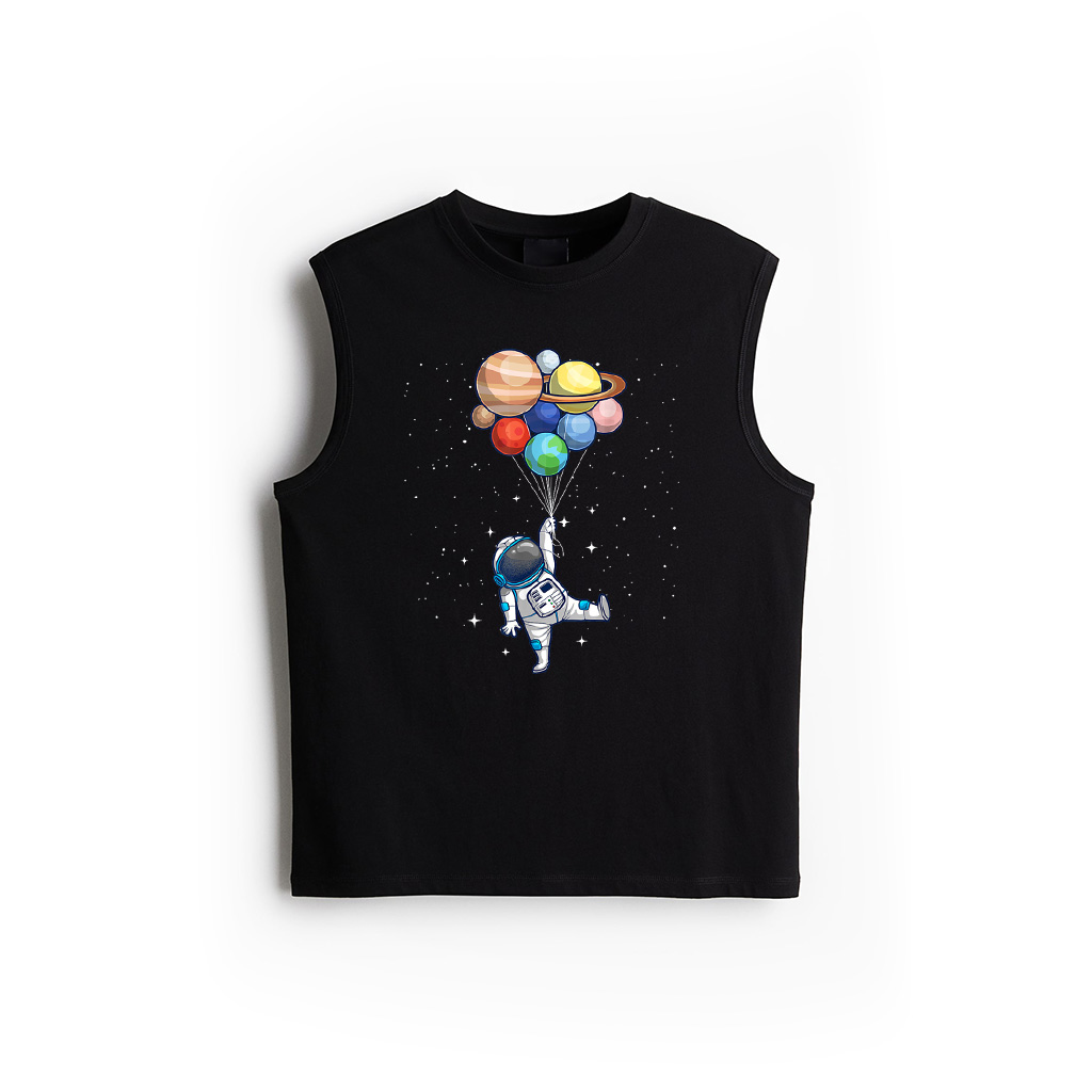 Space Themed For Men Women Outer Space Moon Galaxy Astronaut Tank Top