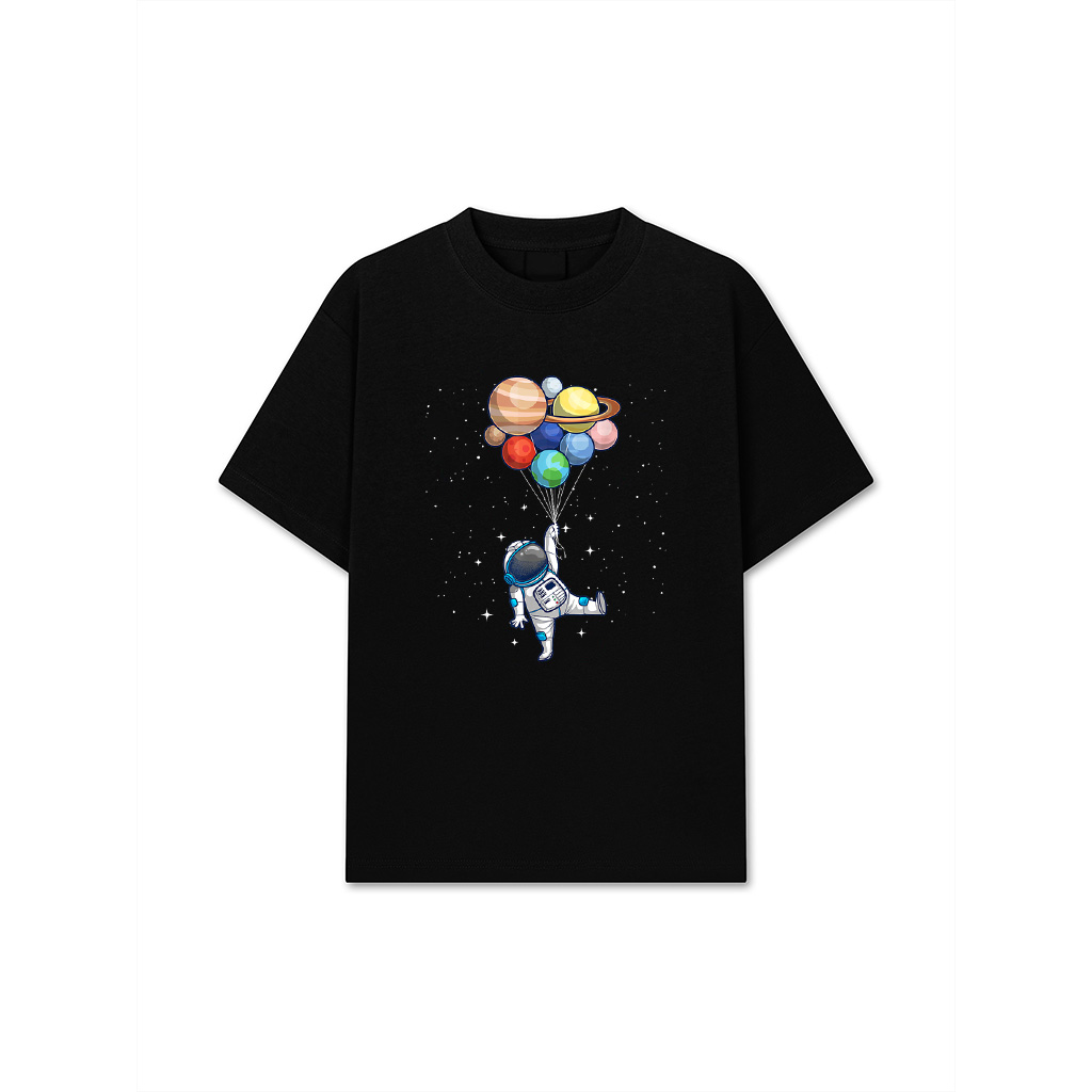 Space Themed For Men Women Outer Space Moon Galaxy Astronaut T-Shirt