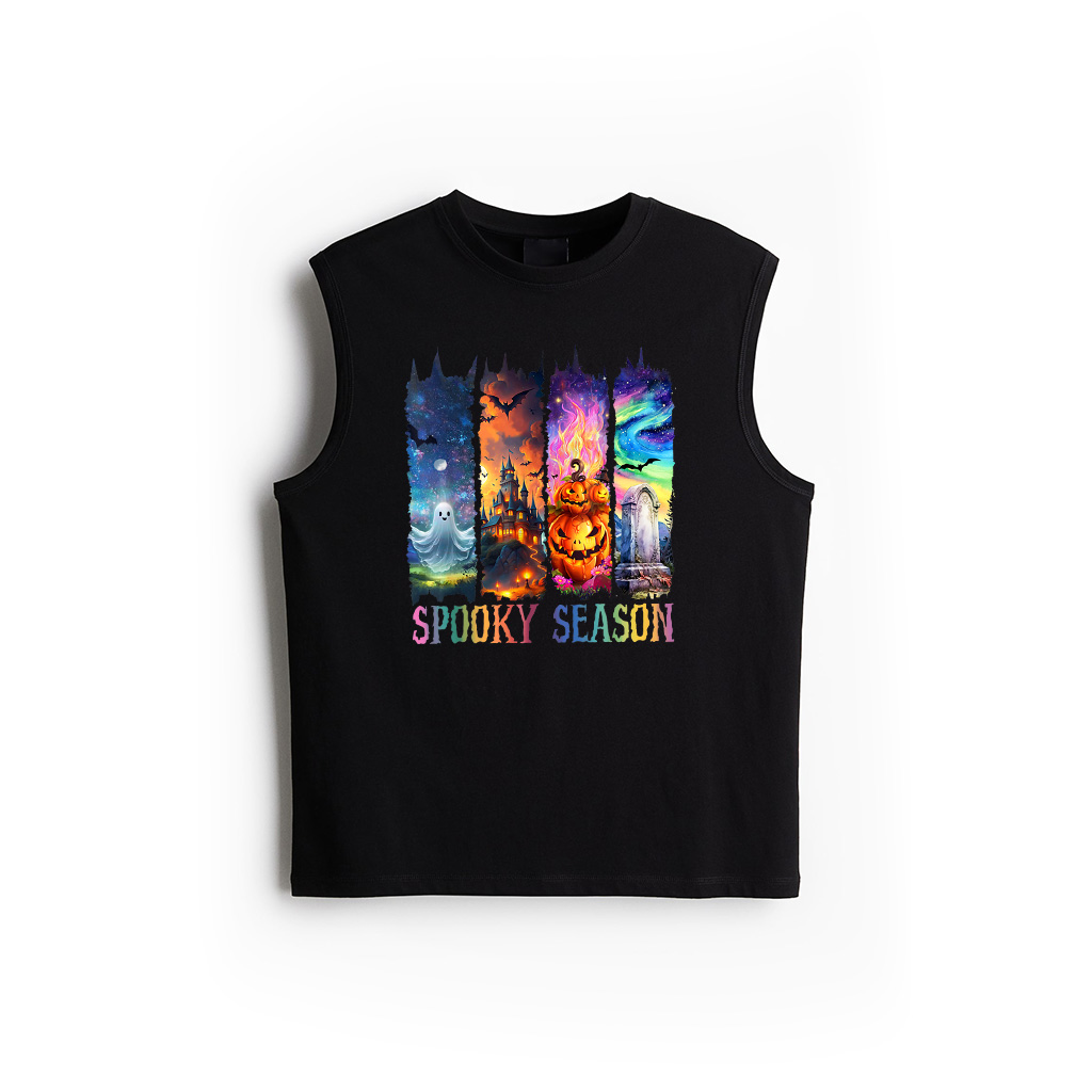 Spooky Season Vintage Halloween Ghost For Men, Women Tank Top