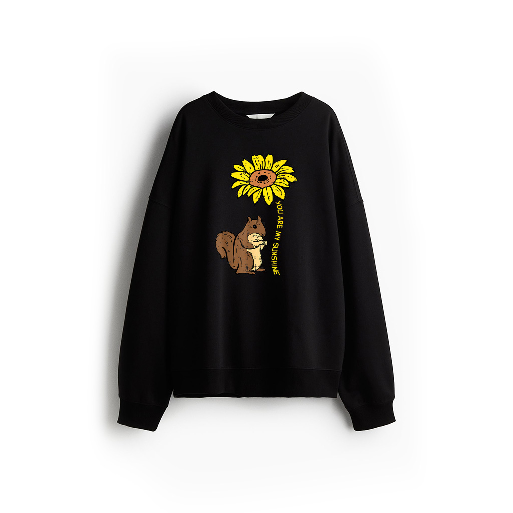 Squirrel Sunflower You Are My Sunshine Sweatshirt