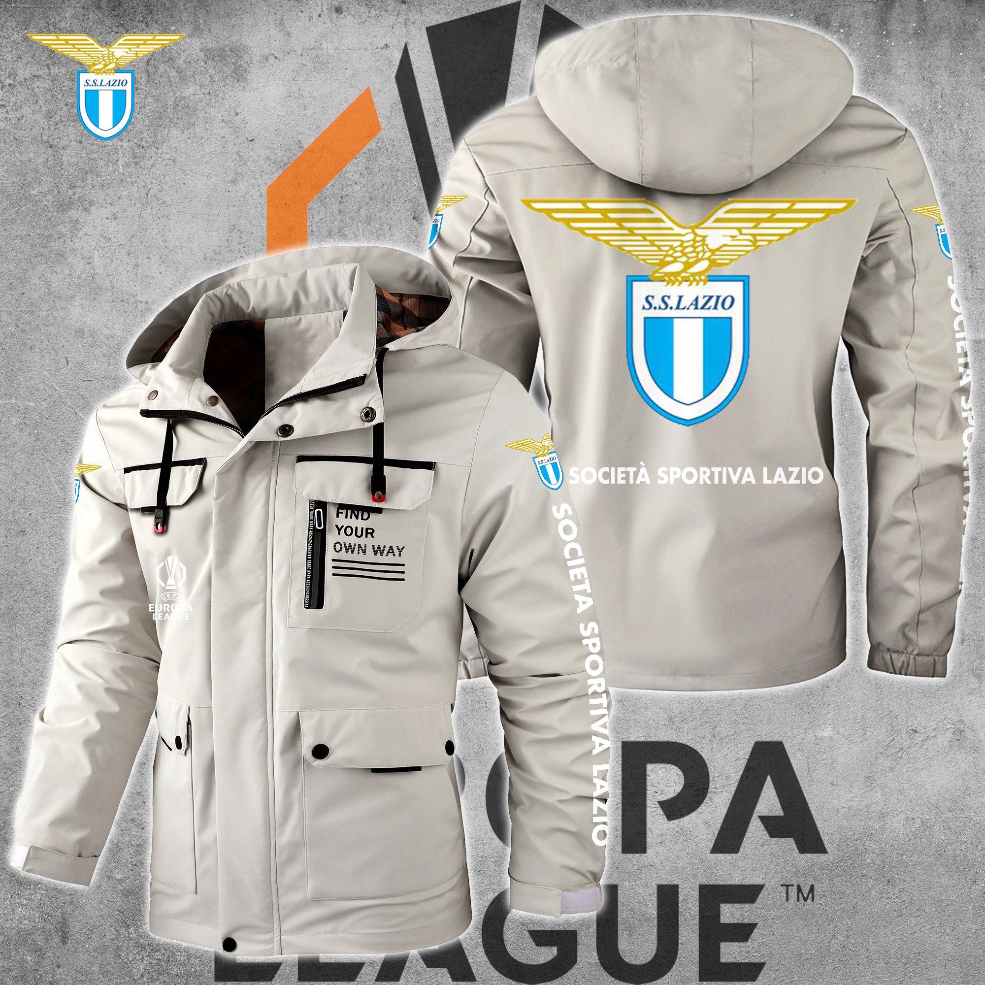 SS Lazio Windbreaker Hooded Jacket