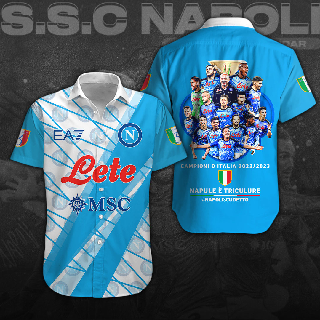 SSC Napoli Serie A Hawaiian Shirt Gifts For Fans