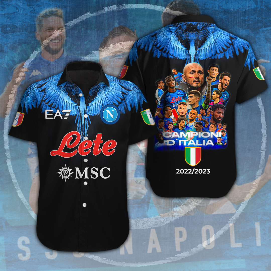 SSC Napoli Serie A Hawaiian Shirt Gifts For Fans
