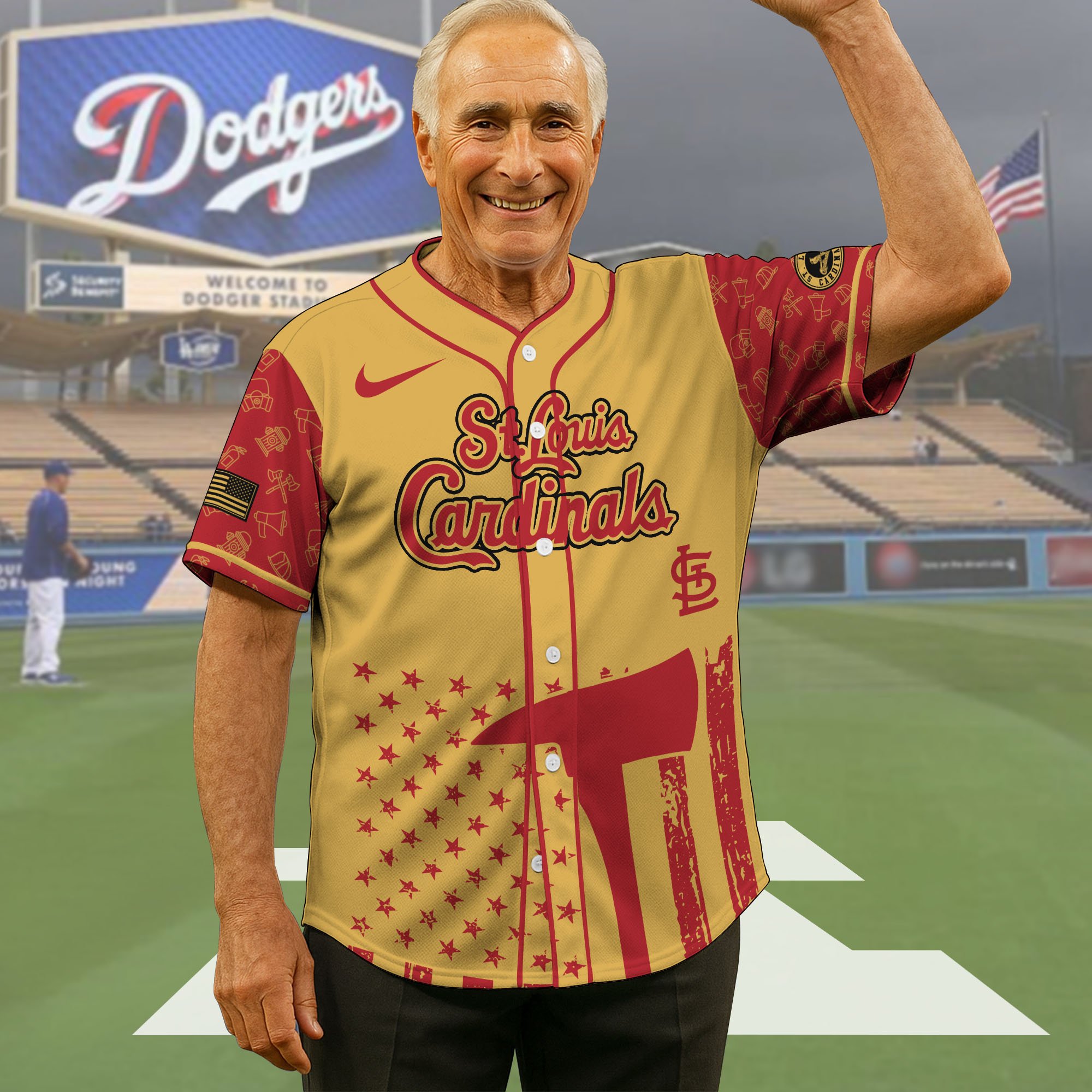 St Louis Cardinals Baseball Shirt X Firefighter Appreciation Night Jersey Editions Limited 2025, Baseball Shirt For Sport Fan, Sport Gifts