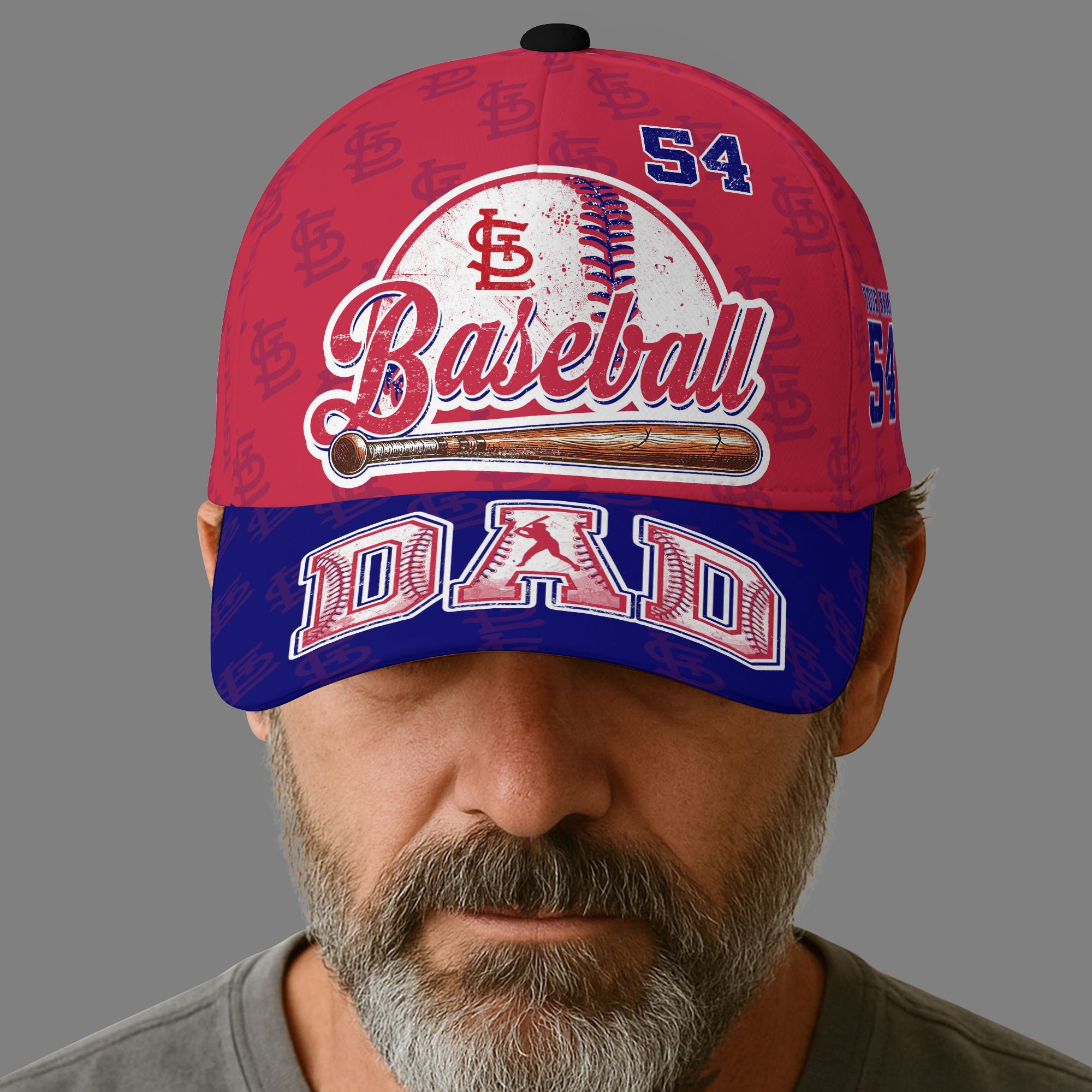 St Louis Cardinals Cap Custom Name And Number, Sport Cap For Fan, Fathers Day Gifts
