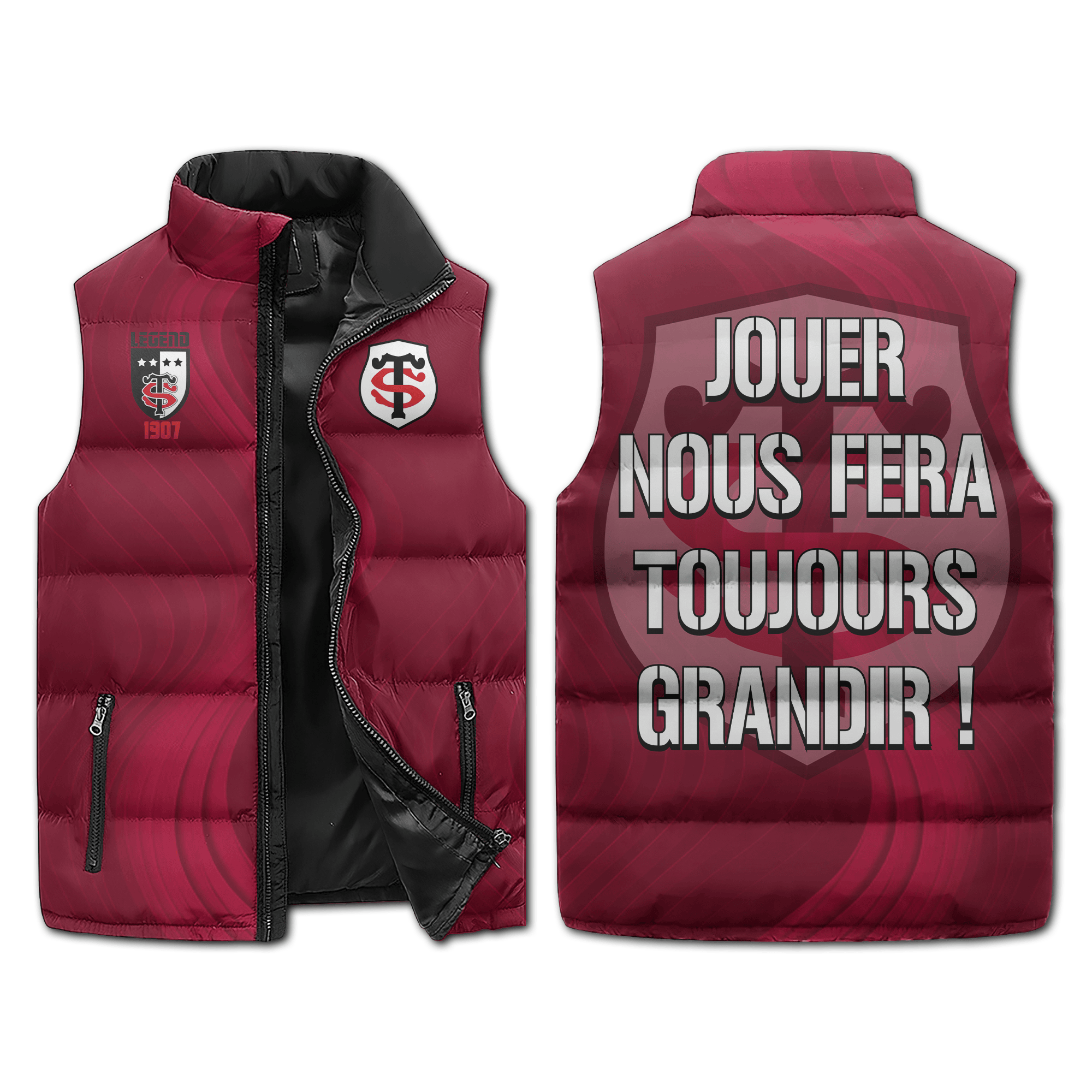 Stade Toulousain Sleeveless Puffer Jacket