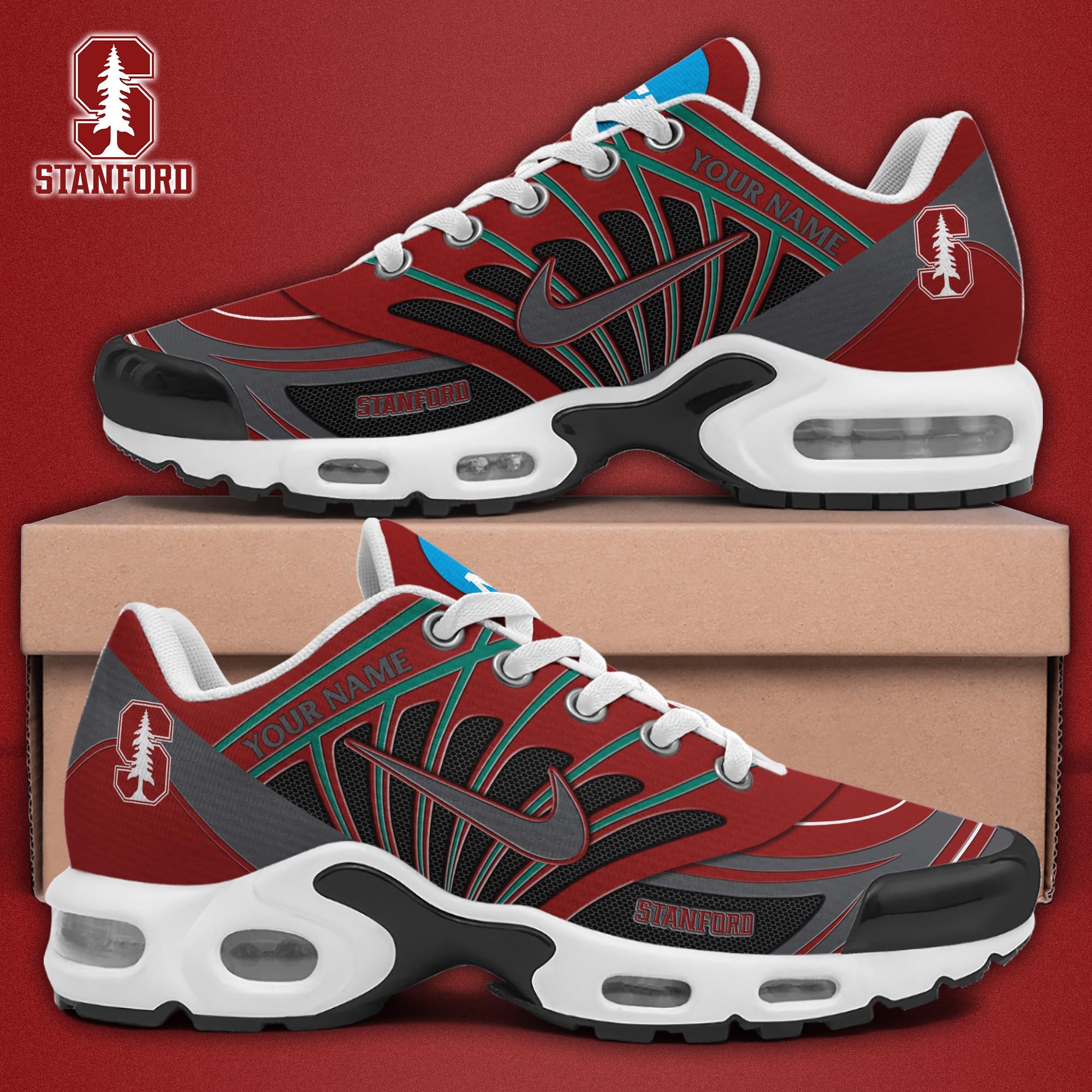 Stanford Cardinal TN Shoes 2025 Version Custom Name, Sport Shoes For Fan, Fan Gifts